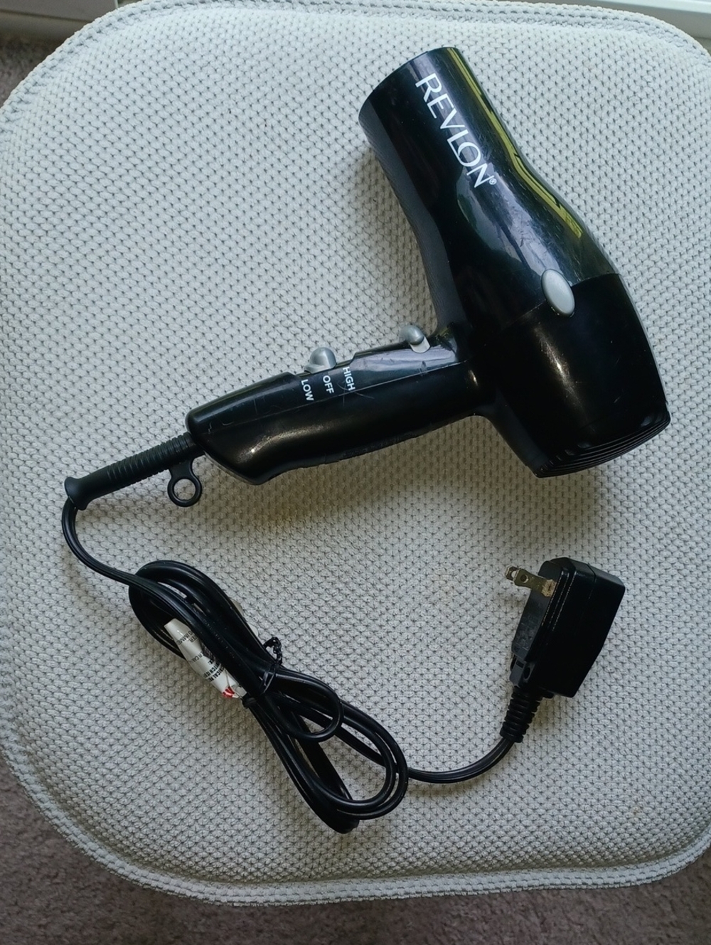 Revlon Black Compact Foldable Hair Dryer